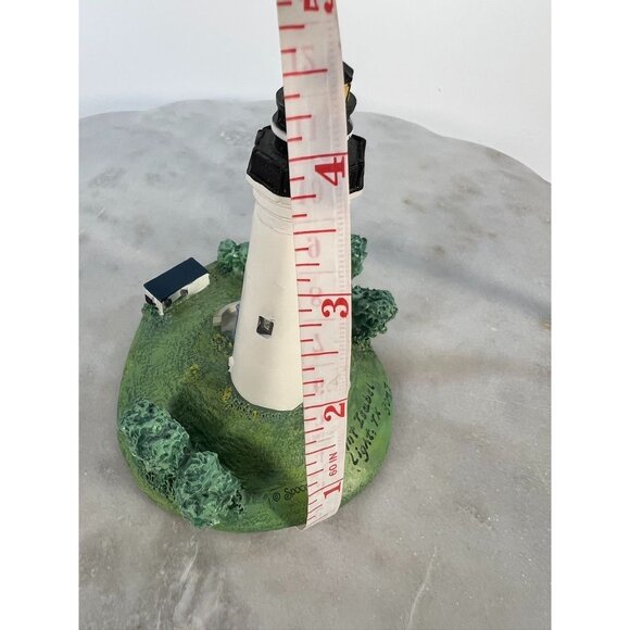Vtg Point Isabel Light TX 9047 Lighthouse Figurine By Spoontiques Collectible 4" - Picture 5 of 6